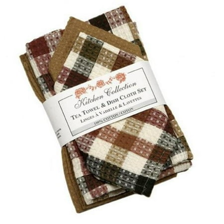 

Mr. MJs Trading AG-32210 2 Tea Towels Plus 2 Dish Cloths Set Cambridge