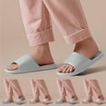 thumbnail image 5 of CQONEPT Bathroom Slippers for Men Women, Mens Shower Shoes Thickened, Black Cloud Slippers Indoor Home Beach Non Slip Anti-Slip Pool Slides Multicolor Size 10, 5 of 5