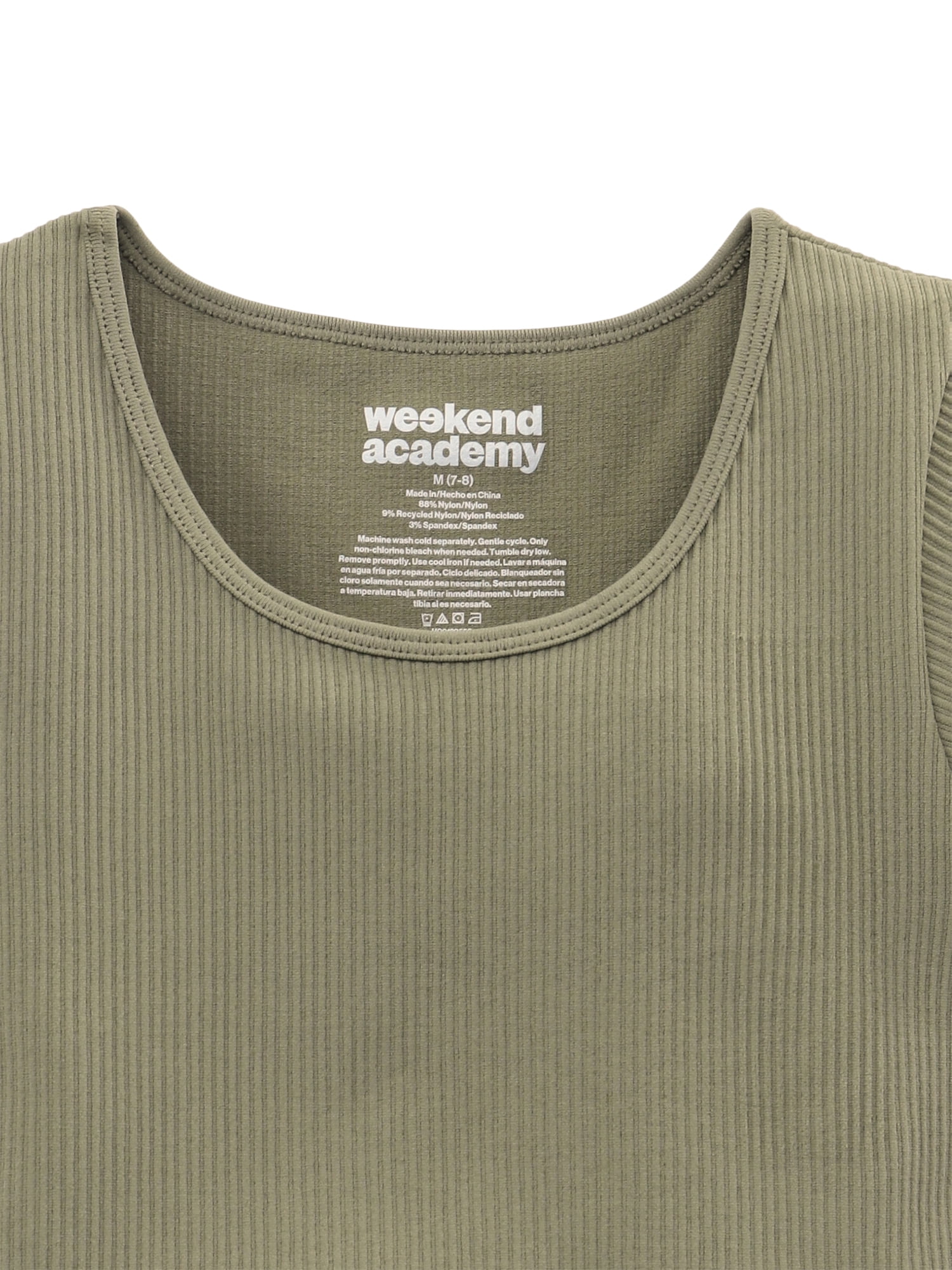 Weekend Academy Girls Cap Sleeve Seamless Top, Sizes 4-18