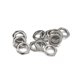 thumbnail image 5 of 50 piezas de aleación de zinc de tuerca de diente fino tuerca ligera tuerca fina de 8 mm para instrumento de bajo de guitarra Jack (plata), 5 of 7