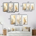 thumbnail image 4 of Designart "Whirling Illustration Tender White III" Abstract Spirals Framed Wall Art Set Of 3 - White Transitional Frame Gallery Wall Set For Home Decor, 4 of 6