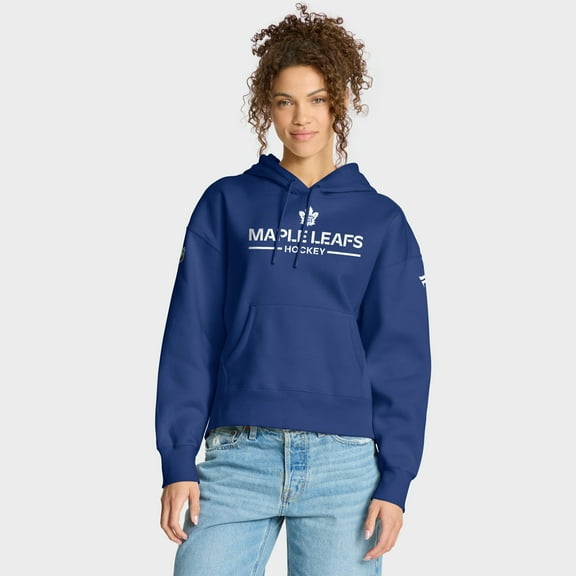 Women's Fanatics Blue Toronto Maple Leafs Authentic Pro Primary Pullover Hoodie
