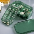 thumbnail image 4 of Chistepper 3-Layer Jewelry Organizer Box for Jewelry Necklace Earrings Rings Bracelets, Clear Plastic Bead Storage Containers for Crafts (Coffee), 4 of 6