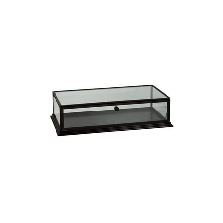 Black Wood Countertop Display Case 31¾ W X 18 D 8 H