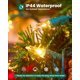 thumbnail image 3 of Guirnalda de luces navideñas transparentes, 100 unidades, 7,6 m, mini luces incandescentes para interior, árbol de Navidad, guirnalda, cumpleaños, boda, fiesta, festival, decoración, cable verde, 3 of 6