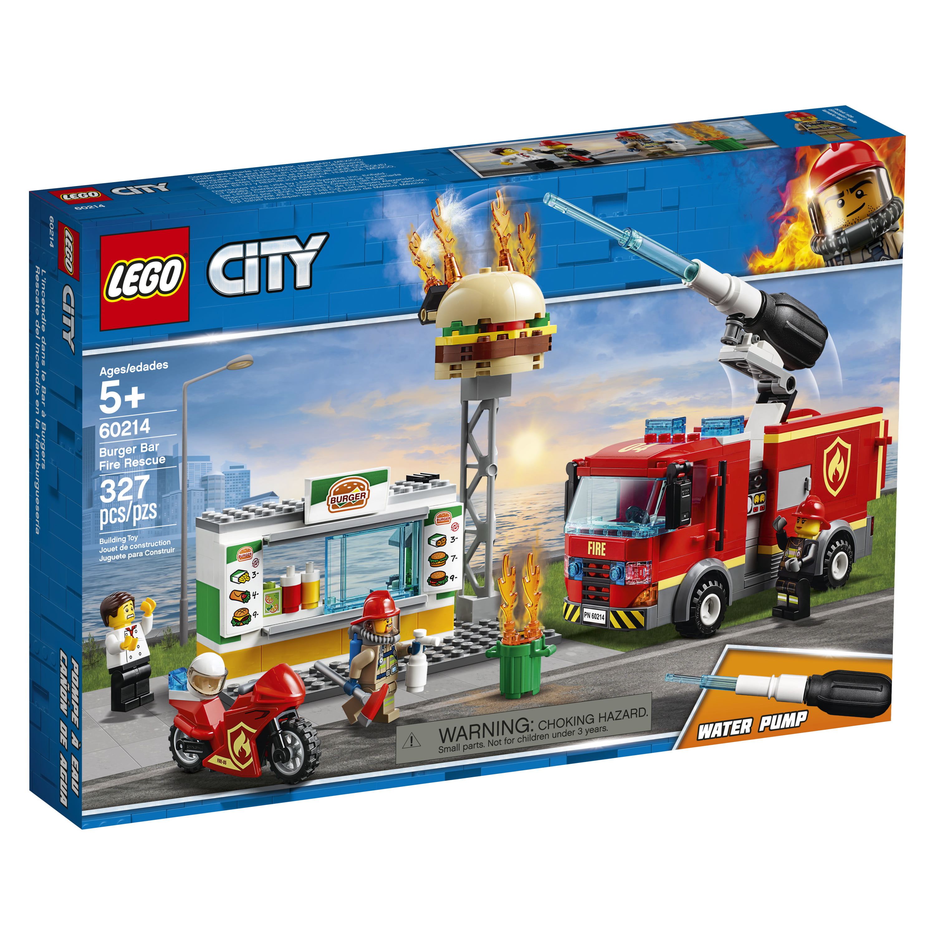 illoyalitet Underskrift større BURGER BAR FIRE RESC - LEGO CANADA INC - CITY FIRE BURGER BAR FIRE RESC -  Walmart.com