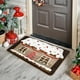 thumbnail image 5 of Alfombrillas de Bienvenida para la Puerta Delantera Navidad Pan de Jengibre Hombre Diseño Muñeco de Nieve Alfombrilla de Bienvenida Piso de Entrada de Vacaciones Puerta Delantera Porche Decoración Al, 5 of 6