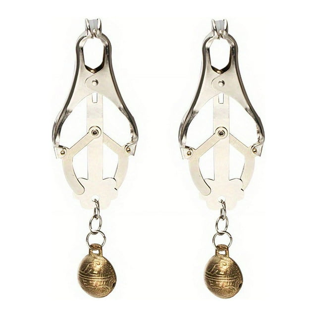 Stainless Steel Clover Nipple Clamps for BDSM and Adult Play - Enhance Sensation and Intimacy for Men and Women