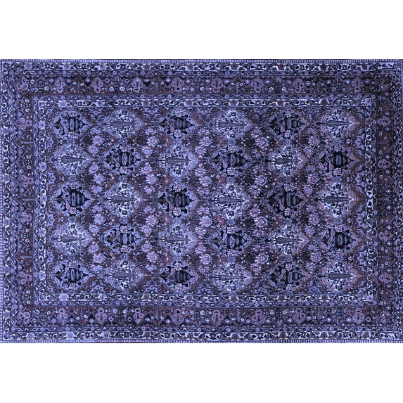Ahgly Company Indoor Rectangle Persian Blue Traditional Area Rugs, 2' x 5'