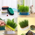 thumbnail image 6 of Hydroponic Seedling Tray Creative Cat Snack Catnip Growing Pot Reusable Garden Catnip Growing Bowl Pet Supplies (BL065-4C), 6 of 7
