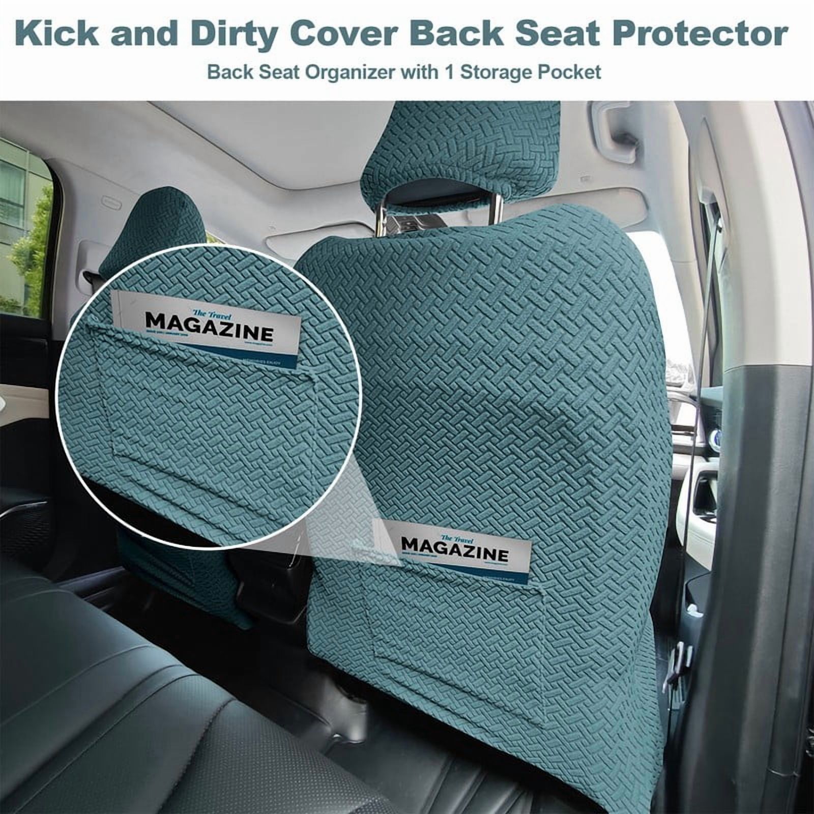 (Pack of 2) All-inclusive Car Front Seat Covers, Universal Auto Front Seats Protector Fits for Car, SUV, Truck, Blue