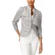 thumbnail image 1 of INC Womens Ruffle Trim Bolero Jacket, Gris, X-Large, 1 of 1