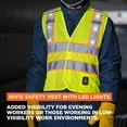 thumbnail image 2 of RefrigiWear HiVis Safety Vest with LED Lights - High-Visibility Reflective Workwear, ANSI Compliant, Enhanced Night Safety, 2 of 6