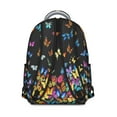thumbnail image 3 of Lightweight Cute Small Backpack for School, Featuring Colorful Butterfly Lovers and Floral Designs, Stylish Travel Backpack for Daily Use, 3 of 6