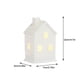 thumbnail image 3 of Pueblo navideño de cerámica, accesorios para pueblos navideños, pueblo invernal blanco, figura navideña de porcelana con luz LED y árbol de Navidad artificial., 3 of 5