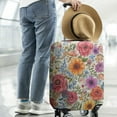 thumbnail image 2 of Pioneer Flower Floral Print Pattern Luggage Cover Fashion Suitcase Cover Baggage Covers Fit 25-28 Inch Luggage (Go Travel), 2 of 5