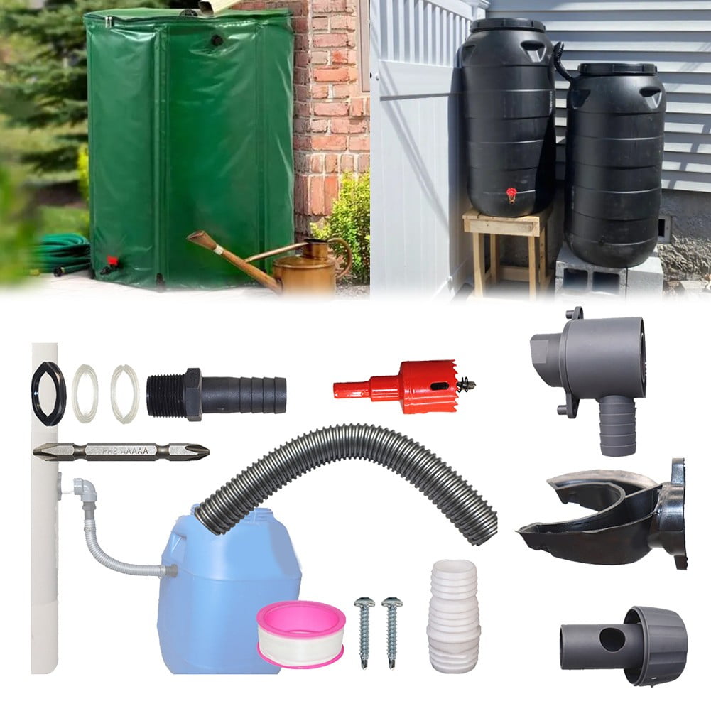 115mm Rain Collector Downpipe Rainwater Collector Kit for Garden Yard