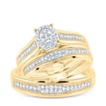 thumbnail image 3 of 10Kt Yellow Gold 3/8Ctw Natural Diamond Nk Oval Trio Set, Womens Size: 6 / Mens Size: 12, 3 of 3