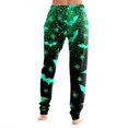 thumbnail image 5 of Hearthz Halloween Print Pj Pants Women Ghost Pumpkin Bat Print Jogger Lounge Pants Elastic Waist Lounge Pants for Women with Cuffed Ankles, 5 of 5