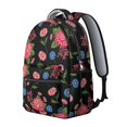 thumbnail image 2 of Pioneer Flower Floral Print Pattern Backpack for School, Cute School Bag with Adjustable Shoulder Straps and Padded Back, 15.3"x11"x7.1", 2 of 5