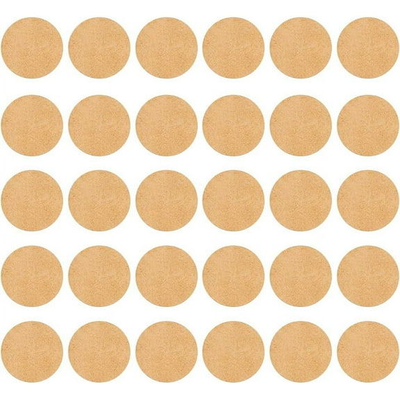 30 Pcs Wooden Slices Discs 2" Round MDF Bases for DIY Miniatures Circle Wood Sheet Unfinished Wood Pieces for DIY Keychain Painting Craft Round Slices for Christmas Decor for DIY