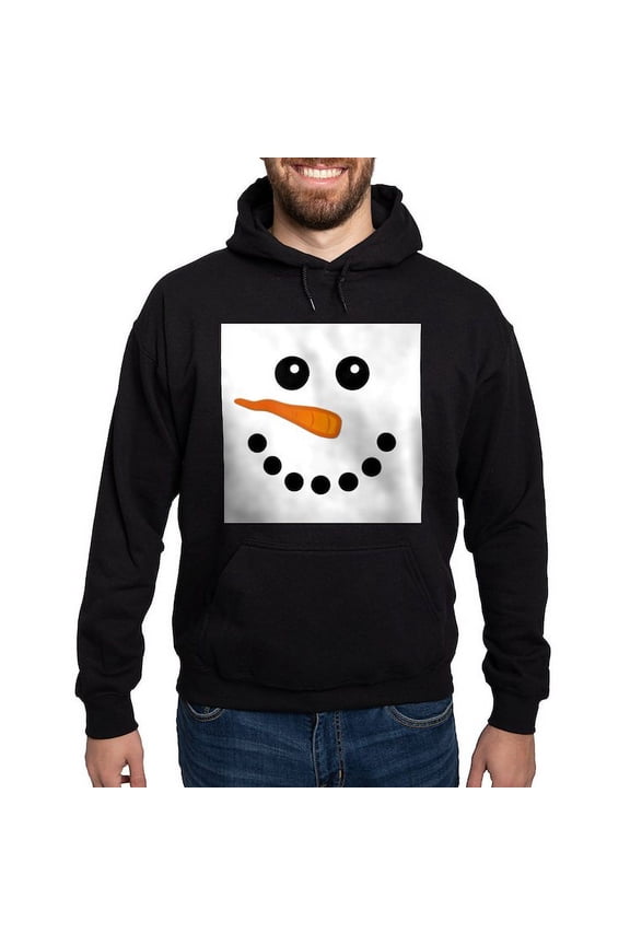 - Snowman Face Sweater Sweatshirt - Pullover Hoodie, Classic, Comfortable Hooded Sweatshirt