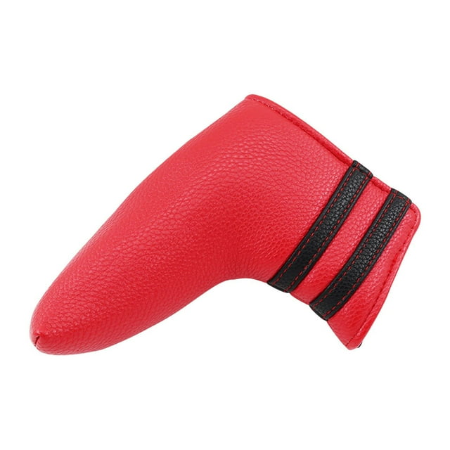 QualitChoice Housse de Putter de Golf Magnétique pour Protection de Tête de Club de Golf Vert Rouge 14x13cm