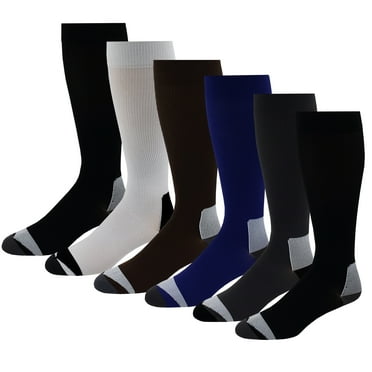 CSX Compression Socks, Sport Recovery Style, 15-20 mmHg, Black on Red ...