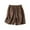 Coffee, variant on Hontri Women's Shorts Women Summer Cotton Linen Shorts Elastic Waist Shorts Casual Wide Leg Loose Lightweight Short Pants with Pockets A L