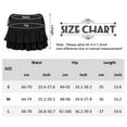 thumbnail image 6 of FEOYA Black Punk Skirt Women Gothic Skirt High Waist Plaid Pleated Mini Goth Skirt A-Lined Steampunk Short Skirt Sexy Slim Summer Y2k Skirt, 6 of 6