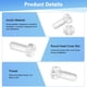 thumbnail image 2 of Uxcell Kit de Tornillos y Tuercas Hexagonales Transparentes de 30 Piezas, Tornillos de Cabeza Redonda de Acrílico Plástico M6x15mm, 2 of 7