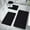 Black, variant on Darzheoy Bathroom Rugs Set 4 Piece Foam Mats with Non-Slip Bottom, Soft Absorbent Machine Washable for Toilet and Shower
