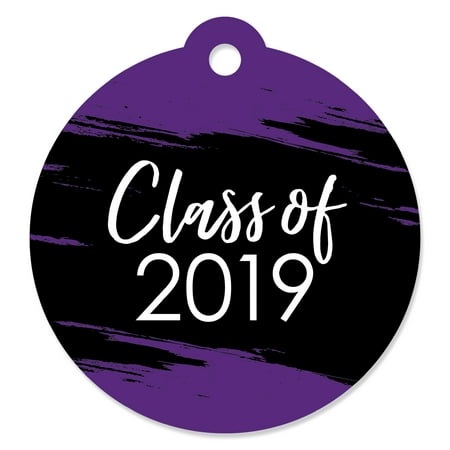 Purple Grad - Best is Yet to Come - Purple 2019 Graduation Party Favor Gift Tags (Set of