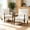 Brown (Set of 2), variant on Bezseller Boho Upholstered Accent Chair with Brown wooden frame, Mid-Century Modern Chair with Gourd-shaped armrest for Living room, Bedroom