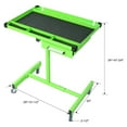 thumbnail image 2 of 34" Adjustable Tear Down Work Table with Drawer, Portable Mobile Tool Table with Rubber Corners, Heavy Duty Steel Work Table for Garages, Repair Shops, DIY, 220 Pound Capacity, Green, 2 of 9