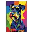thumbnail image 3 of Standard Schnauzer Poster Wall Art - Colorful Dog Canvas Wall Art For Living Room - Modern Art Wall Decor Ready To Hang, 3 of 6