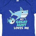 thumbnail image 4 of Inktastic My Great Aunt Loves Me with Cute Sharks Boys or Girls Baby Bodysuit, 4 of 5