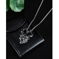 thumbnail image 4 of MayiaHey Demon Skull Head Pendant, Gothic Skull Horns Necklace for Men, Demon Horns Necklace Punk Skull Mask Charm Jewelry, Skull Mask Pendant Necklace Devil Skull Head Necklace, 4 of 6