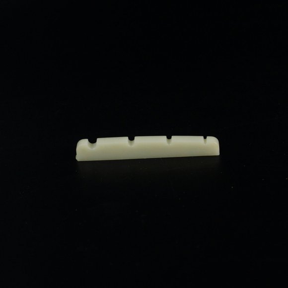 Écrou Fendu pour Guitare Basse à 4 Cordes Fond Plat 43mm /creux, Couleur Ivoire