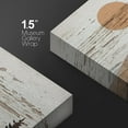 thumbnail image 4 of PixonSign Canvas Print Wall Art Brown Mountain Range Forest Nature Wilderness Digital Art Wood Panel Landscape Farmhouse/Country Relax/Calm/Cozy Geometric Abstract - 32"x48", 4 of 5