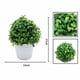 thumbnail image 2 of Planta verde artificial en maceta, hierba de madera fragante, bonsái, decoración del hogar, decoración de boda, pequeña planta artificial en maceta (verde) ER, 2 of 5