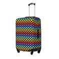 thumbnail image 1 of Fotbe Rainbow Chequerboard Funda Protectora para Equipaje, Antirrayones y Resistente a la Suciedad, Compatible con Maletas de 18 a 32 Pulgadas-X-Large, 1 of 7