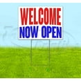 thumbnail image 1 of Welcome Now Open (18" x 24") Yard Sign, Includes Metal Step Stake, 1 of 6