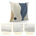 thumbnail image 4 of Acheng Short Plush Pillowcase 1 Piece Gold and Blue Abstract Art White, 4 of 5