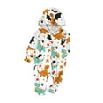 thumbnail image 4 of CLOISE Family of 4 Halloween Pajamas Cute Cartoon One-Piece Sleepwear Baby 12 Months Hooded Full-zip Pajamas Comfortable Long Sleeve Jumpsuit Funny Halloween Clothes Multicolor, 4 of 4