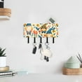 thumbnail image 6 of Bees Flowers Gnome Mail Holder Organizer Wall Mount with Shelf Key Holder Key Rack with 5 Key Hooks for Wall Decorative, 6 of 6
