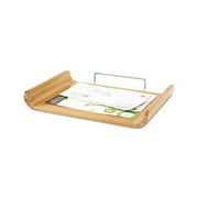 Desk Tray, Single Tier, Bamboo, Letter, Natural