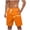 Orange, variant on Stamzod Swimming Shorts for Men Summer Elastic Waist Swim Trunks Men Casual Loose Oversized Bathing Suit with Pocket Blue L