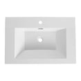 thumbnail image 3 of Gloss White, Resin Construction | 30" Bathroom Sink for Style | Improves Bathroom's Aesthetic, 3 of 4