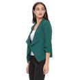 thumbnail image 3 of Women's 3/4 Sleeve Open Front Casual Cardigan Blazer Jacket, 3 of 5